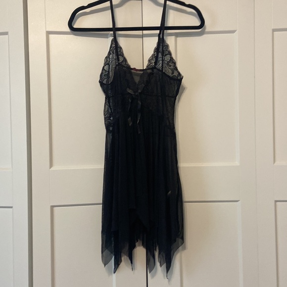 Avidlove Lingerie Lace Babydoll Naughty Exotic Boudoir Black NWOT Large - Picture 15 of 15